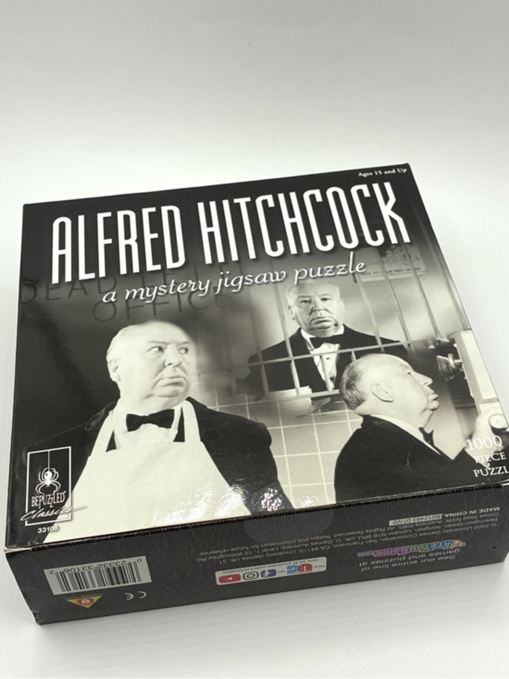 Alfred Hitchcock 1000 Piece Mystery Puzzle BePuzzled New Sealed